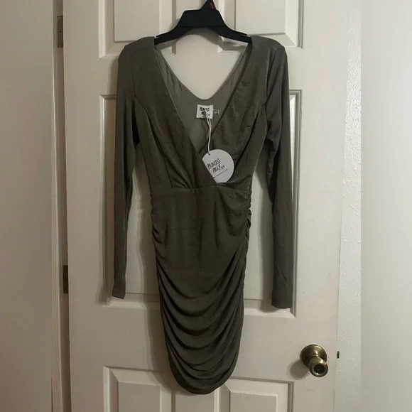 NWT Princess Polly Nico Mini Dress Grey - Picture 2 of 7